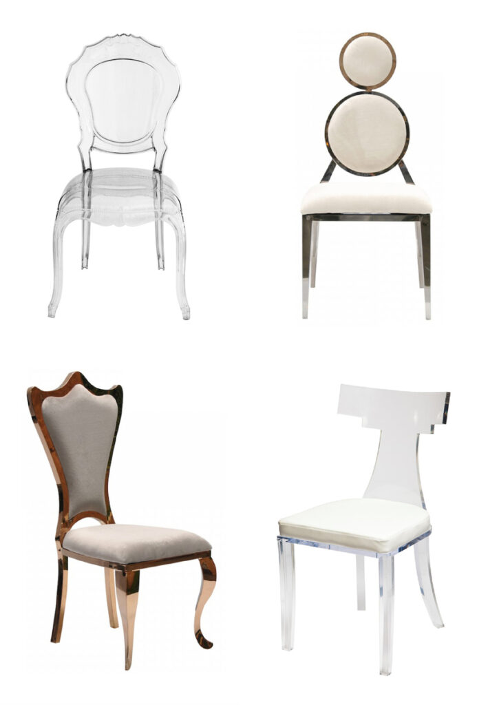 PLANNING IDEAS TRENDSETTING CHAIRS FOR YOUR WEDDING RECEPTION   Luxe Event Rentals Chairs 709x1024 